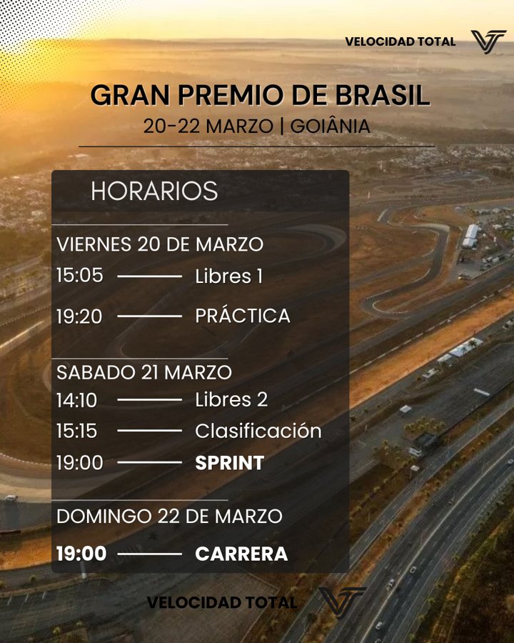 Horarios del Gran Premio de Brasil de MotoGP