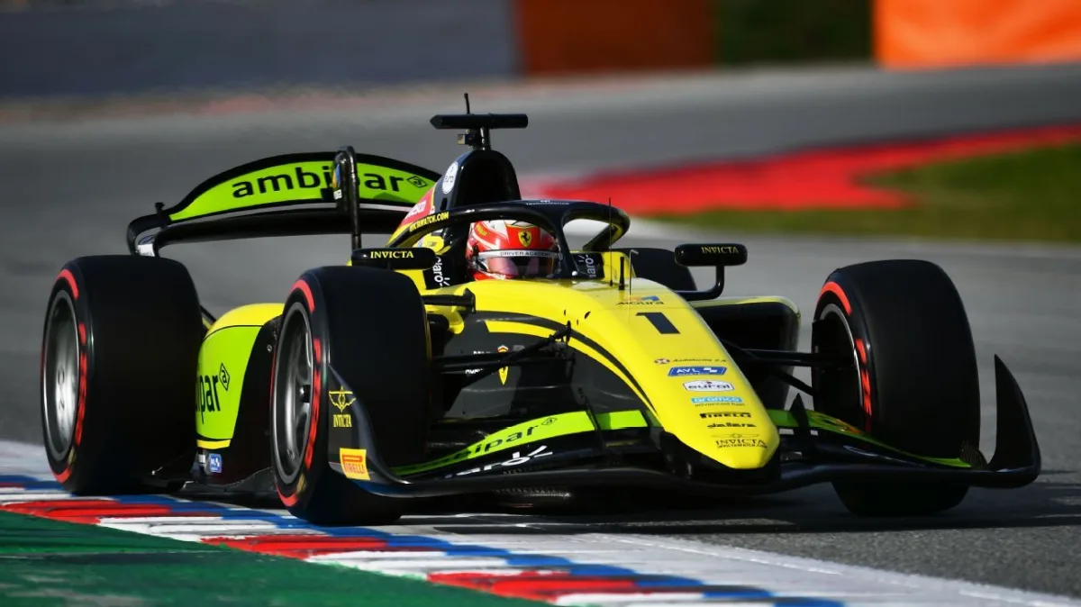 Câmara, a bordo del Invicta Racing en Montmeló